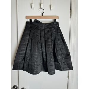 Anthropologie brand FRNCH black a-line pleated skirt‎